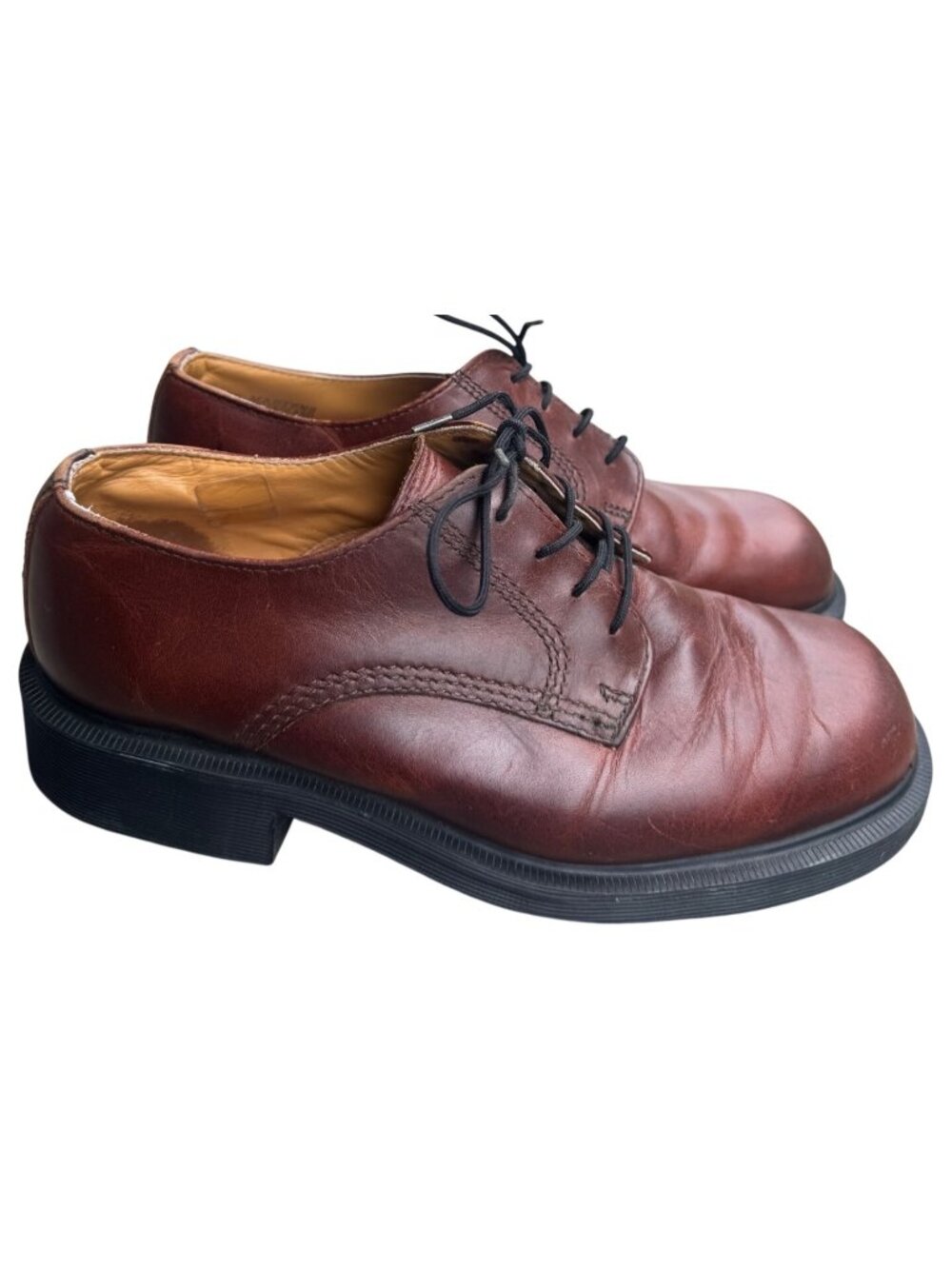 Vintage Dr. Martens Made in England Brown Leather Oxford Shoes Men’s Sz 9 Estima